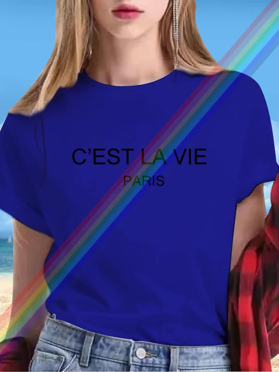 🔥 New Summer 2025 Letter T-Shirt