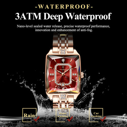 💼 POEDAGAR Luxury Rectangle Watch