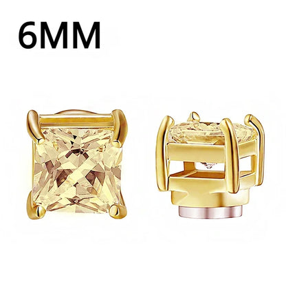 💎 1 Pair Crystal Strong Magnetic Ear Stud Clip Earrings