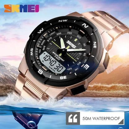 ⌚ SKMEI 1370 Men's Luxury Steel Business Watch
