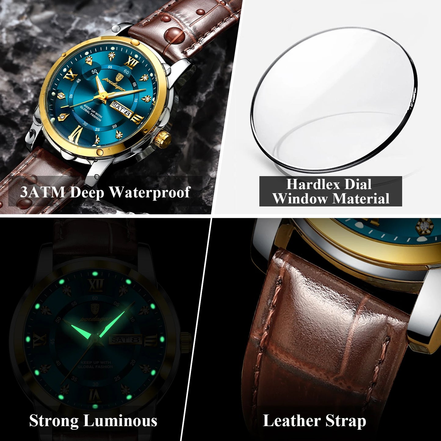 ⌚ POEDAGAR Luxury Man Wristwatch