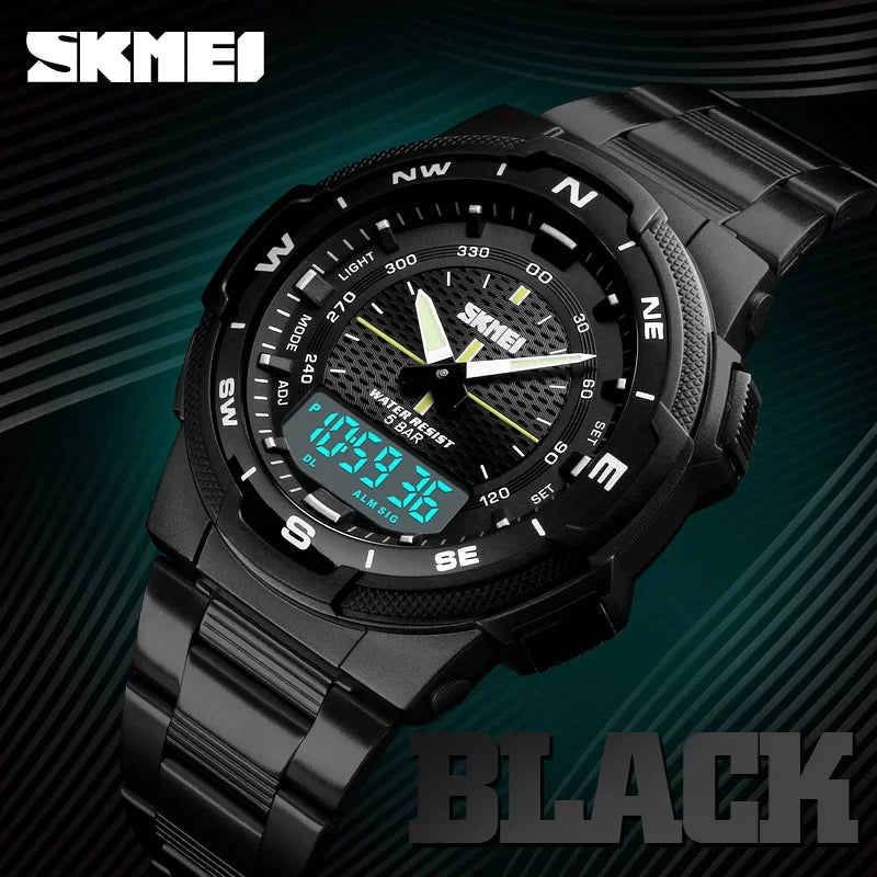 ⌚ SKMEI 1370 Men's Luxury Steel Business Watch