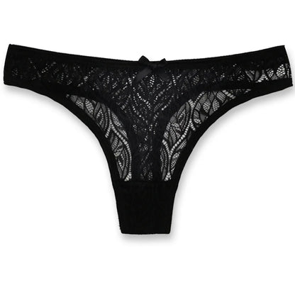 💖 Lace Patchwork Thong – Elegant Comfort Fit