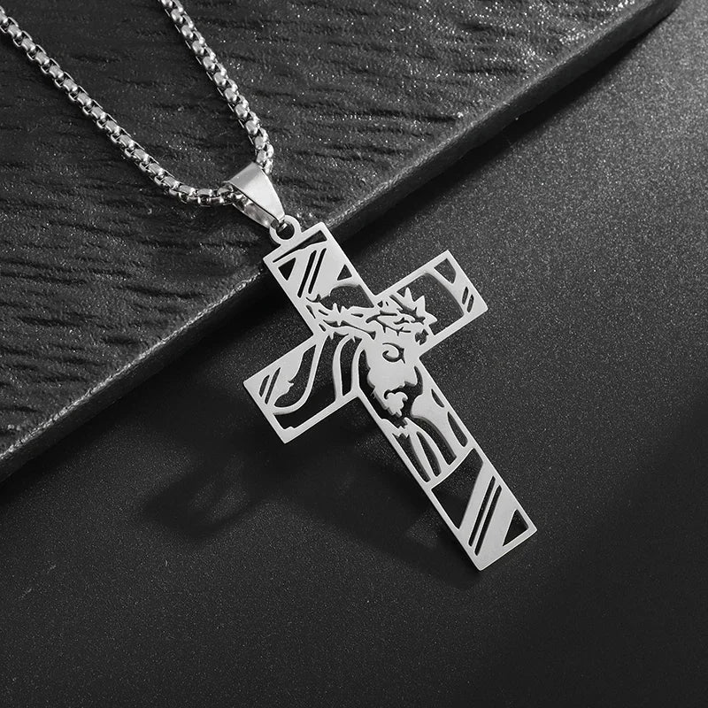 ✝️ Vintage Ice Jesus Pendant