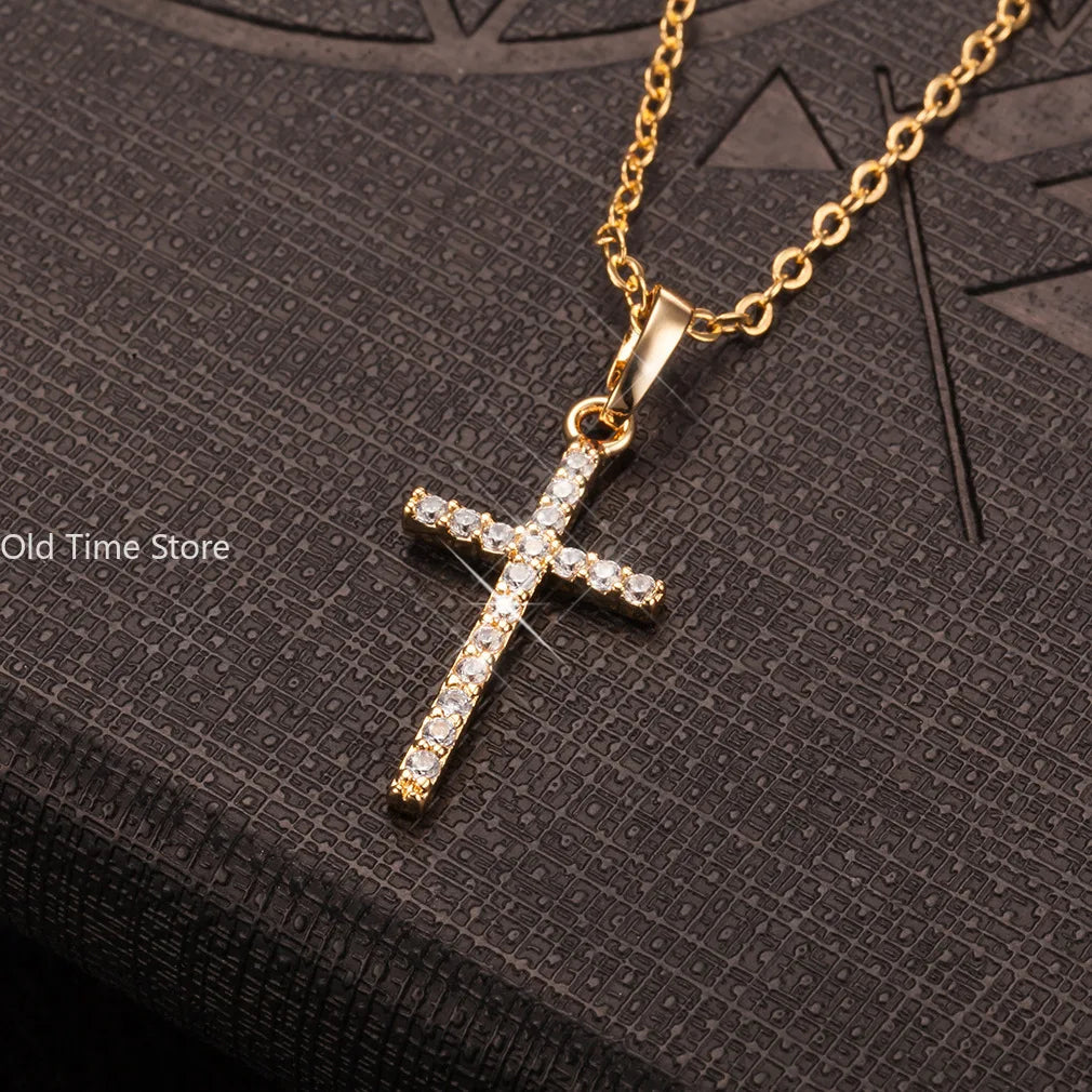 🌟 Gold Cross Necklace – Elegant Faith-Inspired Jewelry