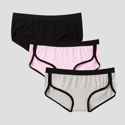 👙 BANNIROU 3Pcs Women's Briefs – Cotton Sports Fitness Panties