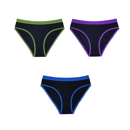 💖 3PCS Soft Cotton Sports Briefs – Comfortable & Breathable