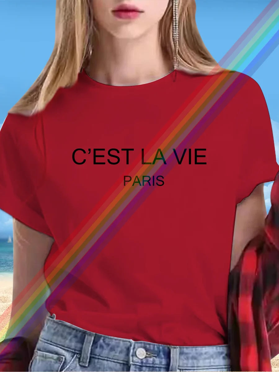 🔥 New Summer 2025 Letter T-Shirt