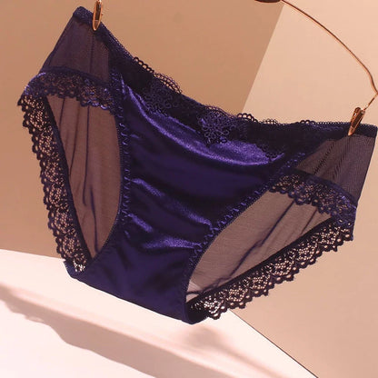 💖 Women's Panties Smooth Seamless Underpants – Satin & Lace Sexy Lingerie