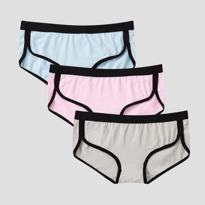 👙 BANNIROU 3Pcs Women's Briefs – Cotton Sports Fitness Panties
