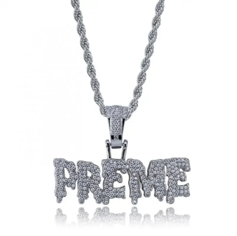 💎 Ice Crystal Alphabet Pendant 🔥