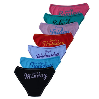 🌈 7-Day Cotton Panty Set – Comfort for Every Weekday
