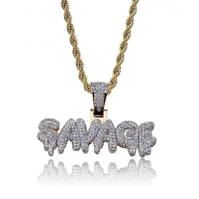 💎 Ice Crystal Alphabet Pendant 🔥