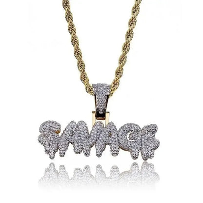 💎 Ice Crystal Alphabet Pendant 🔥