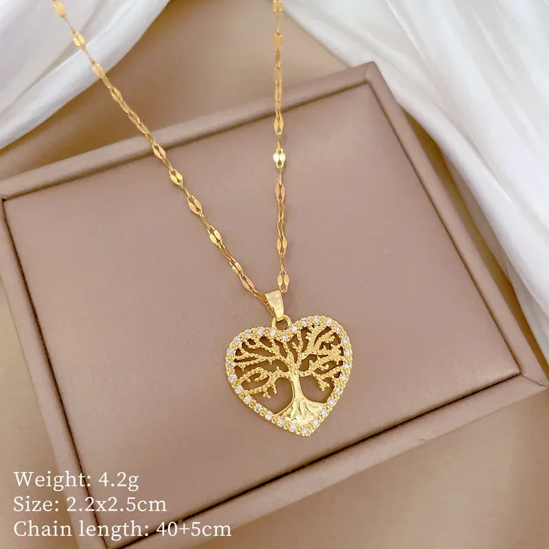 🌳 Fashion Romantic Tree of Life Pendant Necklace