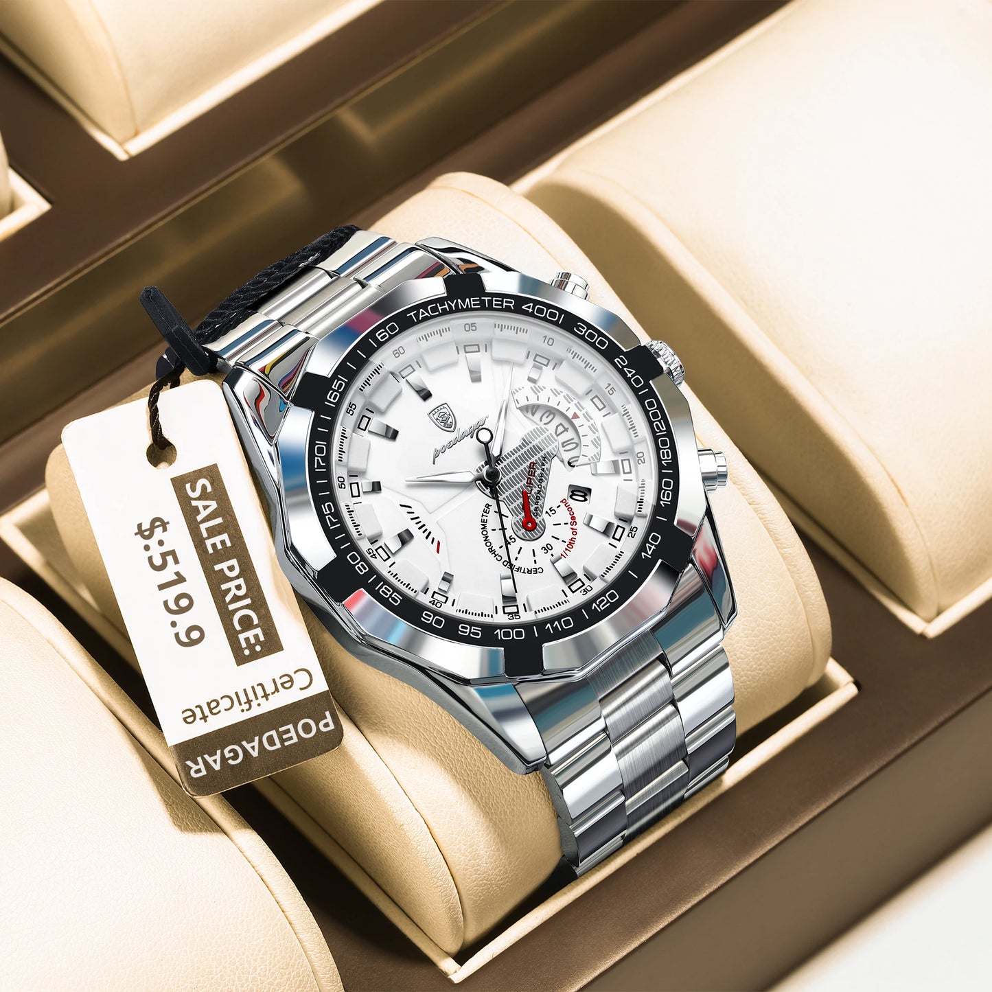 ⏱️ POEDAGAR Business Military Men’s Watch