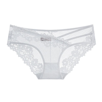 👙 Lace Transparent Low-Rise Panties – Feminine & Flirty