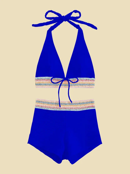 💖 High-Waisted Sexy White Bikini Set