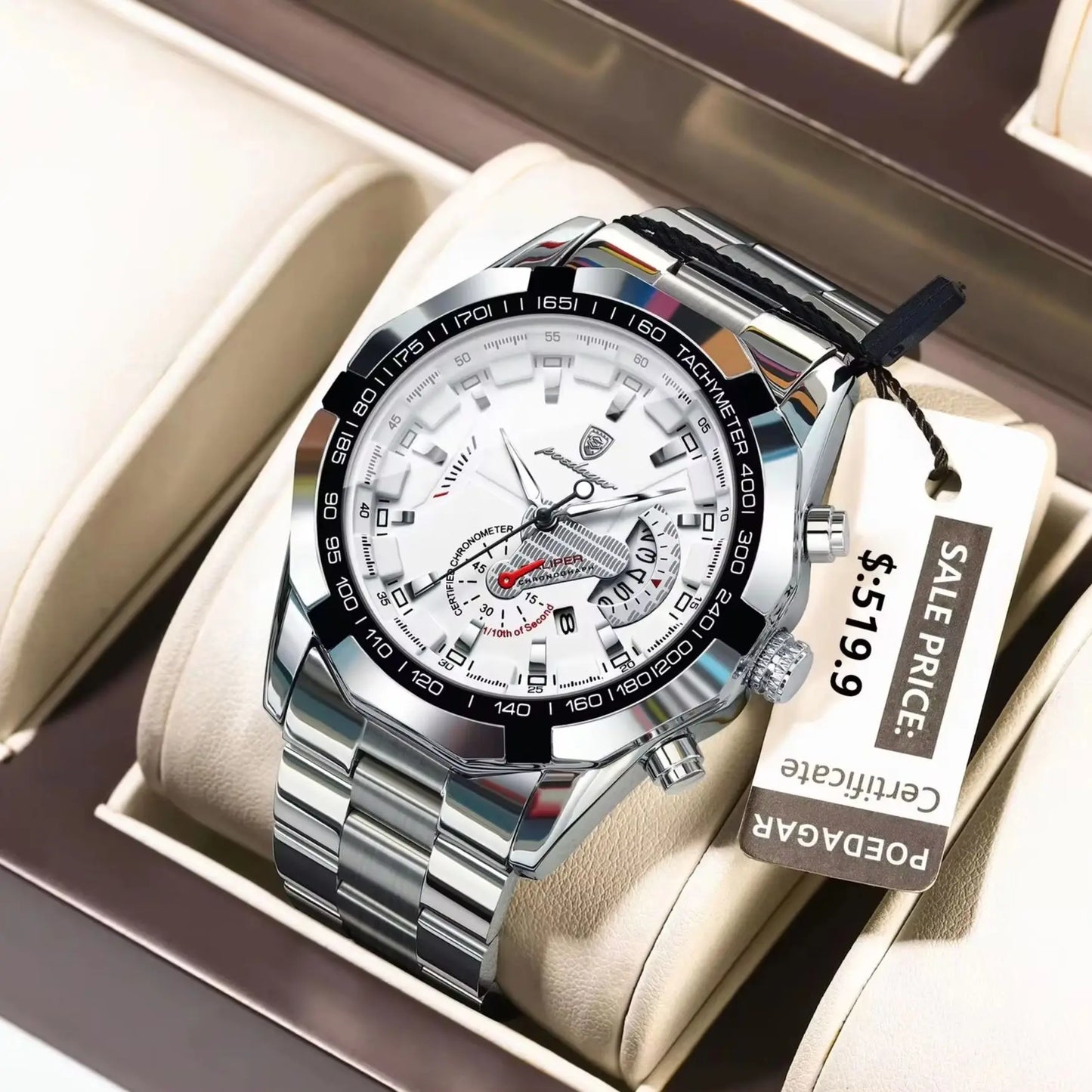 ⏱️ POEDAGAR Business Military Men’s Watch