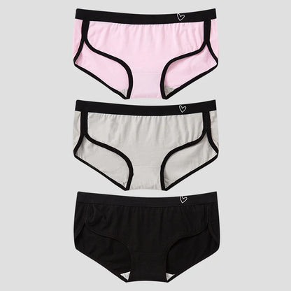 👙 BANNIROU 3Pcs Women's Briefs – Cotton Sports Fitness Panties