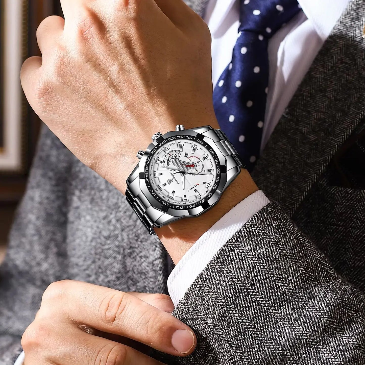 ⏱️ POEDAGAR Business Military Men’s Watch