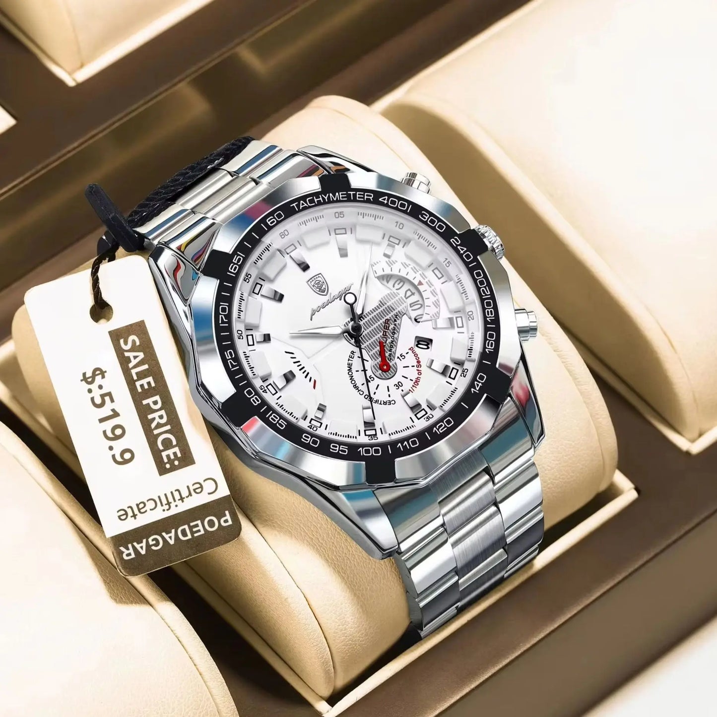⏱️ POEDAGAR Business Military Men’s Watch