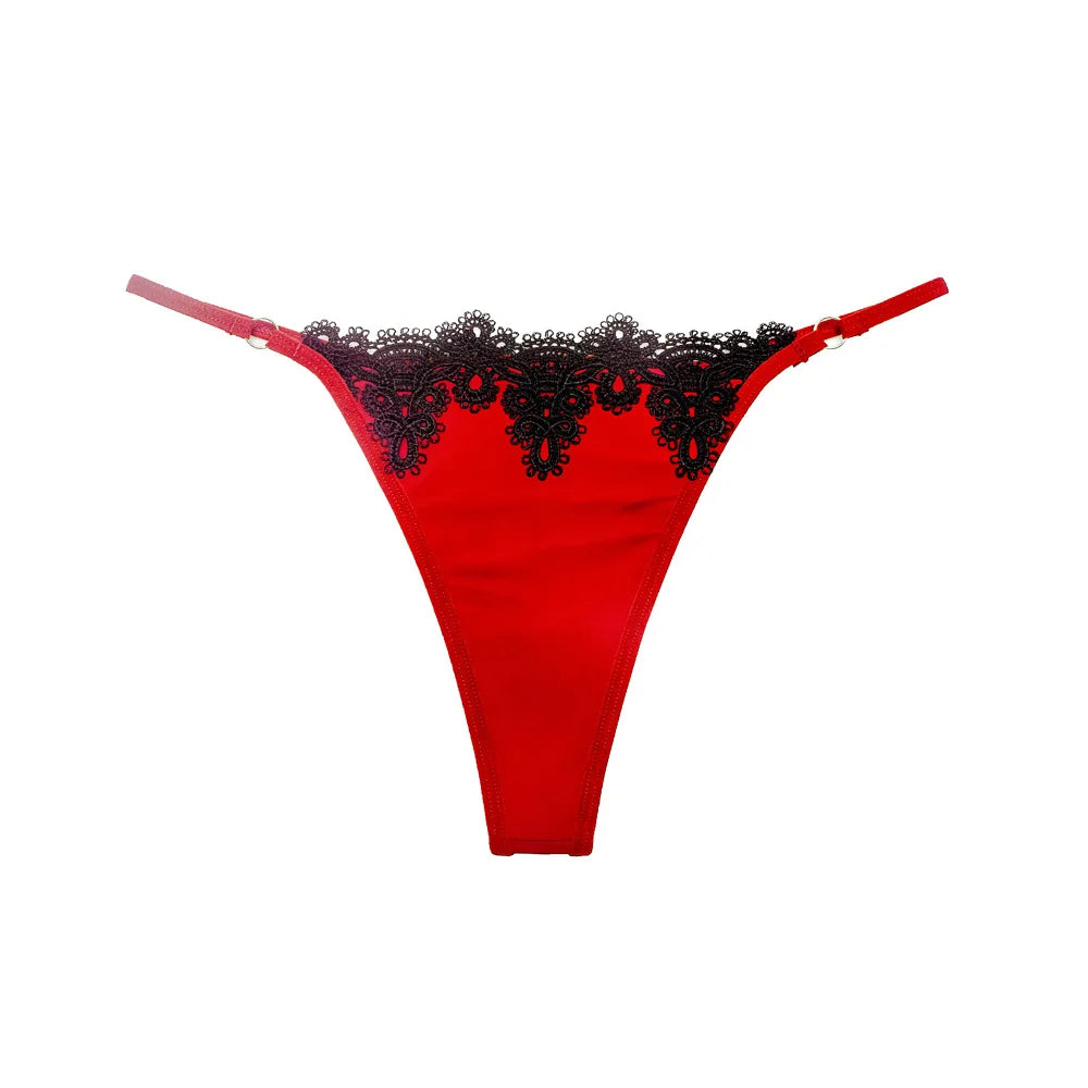 🔥 Sexy G-String Underwear – Floral Embroidery T-Back Lingerie