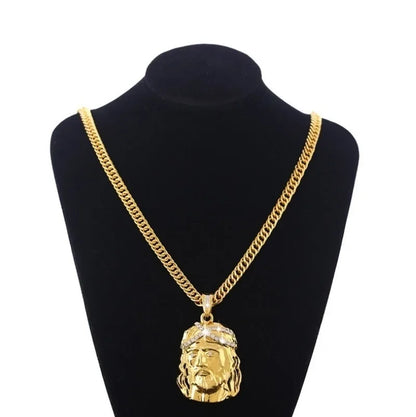 ✝️ Vintage Ice Jesus Pendant