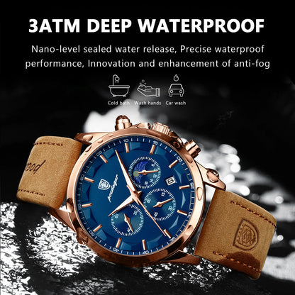 ⌚ POEDAGAR Men’s Quartz Watch