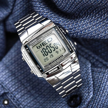 ⌚ Casio Vintage Silver Watch – Classic Digital Style for Men