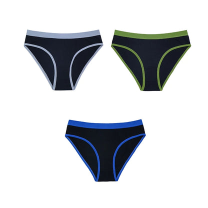 💖 3PCS Soft Cotton Sports Briefs – Comfortable & Breathable