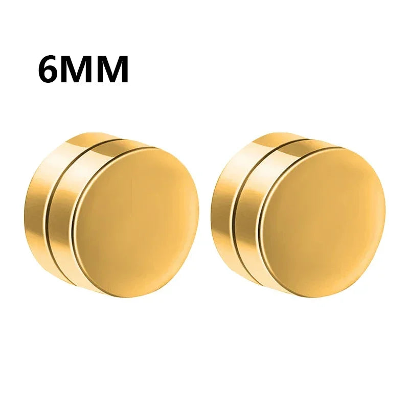 💎 1 Pair Crystal Strong Magnetic Ear Stud Clip Earrings