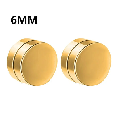 💎 1 Pair Crystal Strong Magnetic Ear Stud Clip Earrings