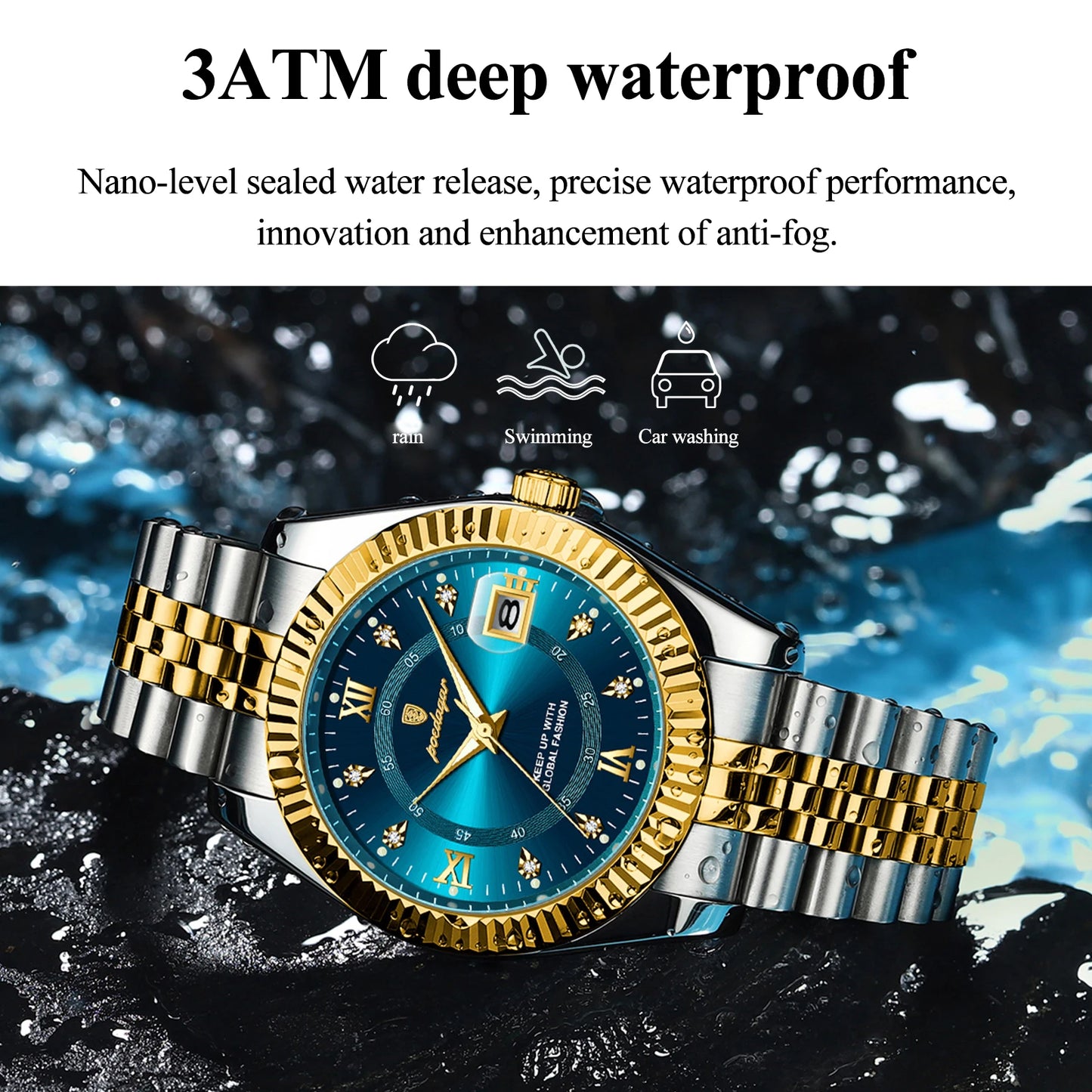 ⏱️ POEDAGAR Luxury Sport Wrist Watch