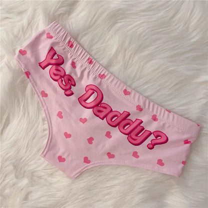 💖 Kawaii 3D “Yes Daddy” Panties