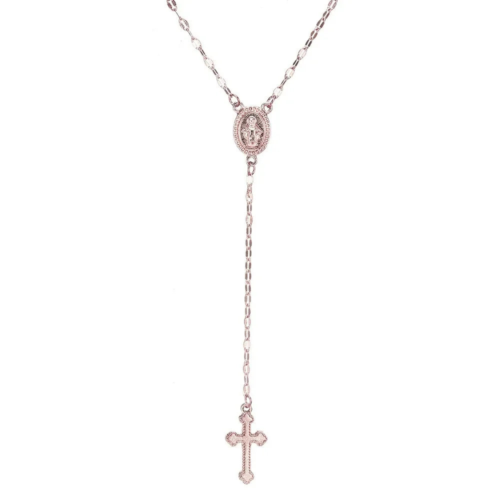 ✝️ 2024 New Vintage Christian Cross Bohemia Rosary Pendant Necklace