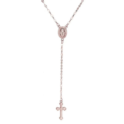 ✝️ 2024 New Vintage Christian Cross Bohemia Rosary Pendant Necklace