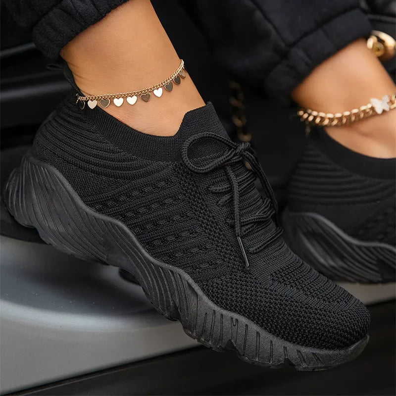 👟 Women Sneakers Breathable Lace-Up Summer Sports Shoes