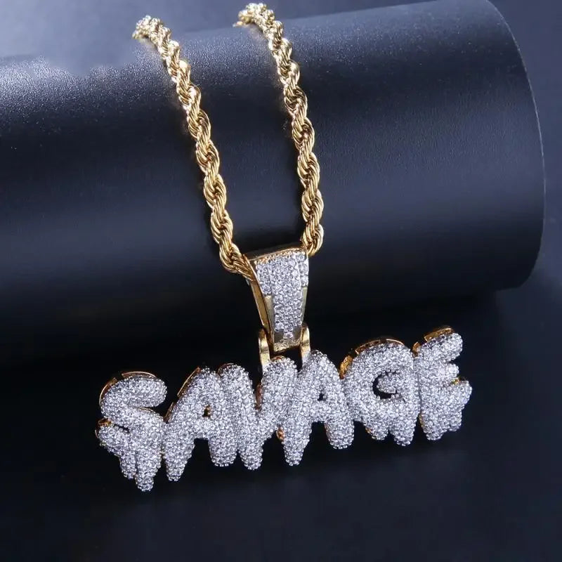 💎 Ice Crystal Alphabet Pendant 🔥