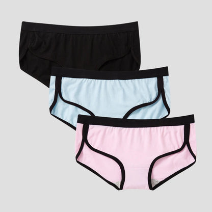 👙 BANNIROU 3Pcs Women's Briefs – Cotton Sports Fitness Panties