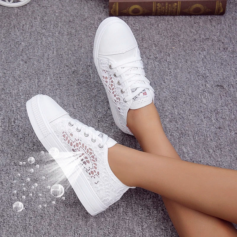 👟 Cutout Canvas Sneakers – Breezy Summer Steps